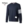 Marca de moda TB Thonn Fashion Yarn Dividing Cotton Round Neck Sweater 2023 Primavera e outono Casual para homens Mulheres amantes