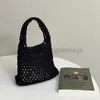 Beach Bags Spring and Summer New Pure Hand Knitted Cotton Rope Hollow Out Bag ins Style Fresh Photography Handbag Colorful Handwoven Bagstylishdesignerbags