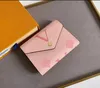 Diseñador de mujeres Carteras de lujo Monederos Victorine Flores en relieve Carta Empreinte Titulares de tarjetas de crédito cortas Señoras Moda Dinero Bolsas de embrague con caja de alta calidad