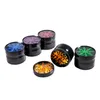 Tobacco Herbal Grinder Four Layers Aluminium Alloy Diameter 63mm 5 Colors With Clear Top Window Lighting Sharptooth Herb Miller Nice Quality