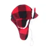 Dog Apparel Dog Accessories Pet Christmas Hat Party Dressing Supplies Top Hat Plaid Printing Christmas Hat Knitting Dog Helmet 230812