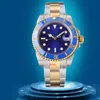 złote męskie zegarek automatyczny projektant mody zegarki Montre 40 mm 904L ze stali nierdzewnej ślizgowe zegarek na ręce zegarowe Sapphire Luminous z pudełkowymi wodoodpornymi relojes