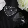 Подарочная упаковка 11UA 5pcs Clear Heart Plastic Candy Box Свадебная вечеринка