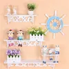 Decorative Objects Figurines 1pc White Wall Hanging Shelf Goods Convenient Rack Storage Holder Home Bedroom Decoration Ledge Decor 230812