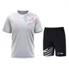 Tracksuits voor heren Yudx Fashion Ball Point T-shirt Badminton Tracksuit tennis Jogging Running XS-5XL