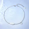 Nieuwe S925 Silver Bracelet/Foot Chain Dames Sterling Fashion Creative Lucky Grass Set Bracelet Headpiece Bruiloft Sieraden Accessoires