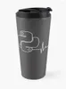 Botellas de agua Soy un programador Tengo Python Heartbeat Travel Coffee Mugs Creative