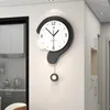 Wall Clocks Grey Classic Clock Silent Electronic Swing Modern Square Kitche Decoracion Habitacion Home Decoration Accessorie