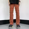 Herrenhose Grunge Kleidung Y2K Streetwear gestapelt schlanke Jeans ausgestattet Hose Männer schwarze Hüfthop Straße Frauen Lange Hosen Pantalon Homme 230812