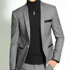 Costumes pour hommes Elegent Business Khaki Men Wedding Slim Fit Groom Tuxedo Costume Homme Blazer mâle sur mesure Terno Masculino Jacket 2-Moince