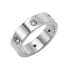 6mm 7mm 8mm titanium staal gelegeerd zilver liefde ring heren dames rose goud mode schroef sieraden ontwerper luxe paar trouwbelofte ringen cadeau maat 7-11