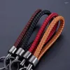 Keychains Car Keychain Keychain Traided Leather Corde Waven Waven Waven Chain Chain Ring, porte-clés pour les hommes femmes