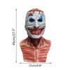 Party Masks Halloween Cosplay Horror Full Face Mask Horrible Latex Skull Mask Halloween Party Scary Clown Costume Home Party 230812