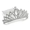 Hair Clips 2023 Z Fashionable Simple Bridal Crown Headdress Light Female Bride Wedding Accessories 012