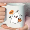 Muggar Boo Ghost Mug Intressant Halloween Ceramic Cup Gift Creative Nordic Coffee With Band