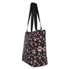 Bolsas de compras Dog del perro Pink Parttern Comery Tote Women Fashion Canvas Shoulder Showing Showing Bold