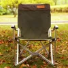 Camp Furniture Outdoor Folding Chaise Lounge Protable High Back Camping Recliner Armchair Beach Chair Double-layer 600D Oxford Aluminium