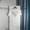 Estate PRA TEES casual da uomo e da donna T-shirt allentata con lettera stampata a maniche corte più venduta Joker coppia in bianco e nero T-shirt taglia S-XXXXXL #AD