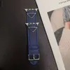 حزام مراقبة مصمم الأزياء لـ Apple Watch 38 41 42 40 44 45 49mm أحزمة جلدية ناعمة فاخرة