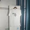 Летние футболки PRA TEES, повседневная мужская и женская свободная футболка с буквенным принтом и короткими рукавами, бестселлер Джокер, черно-белая футболка для пар, размер S-XXXXXL #AD