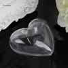 Подарочная упаковка 11UA 5pcs Clear Heart Plastic Candy Box Свадебная вечеринка