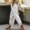 Pantaloni da donna y2k donna streetwear temperamento sciolto cucitura a colori solido studente di pizzo