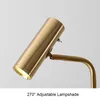 Vloerlampen modern eenvoudige staande lamp dimable foyer woonkamer slaapkamer kantoor goud kleur metaal vergulde verlichting armatuur witte marmeren basis