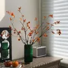装飾花現実的な小さな秋の秋フェイクリーフセンターピース家庭用ウェディングオフィスの装飾のための人工転倒ローメンテナンス