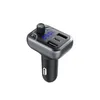 T68 Schnelles Autoladegerät FM-Transmitter Wireless 5.0 Bluetooth Freisprech-MP3-Player PD Typ C QC3.0 USB-LED-Licht