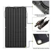 Laddare Jingyang Solar Panel 12V 100W 110W Flexibel ETFE -film Mono Cell 18V 200W 220W Watt för batteriladdare 230812