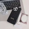 Роскошные решетки дизайнерские чехлы для iPhone 14 13 12 Pro Max Max Fashion Fashion Leather Letter Letter Phones Covers защищают оболочку