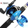 Boule de bobine combo Sougayilang Baitcasting Pissing et bobine 1,8 m 2,1 m 2,4 m de canne à pêche ultralaise carbone et bobine de pêche pour la pêche au bar 230812