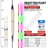 Fisketillbehör 3st Electric Fishing Floats3 Float Tubes Night Luminous Float Balsa Wood Boya Lake River Carp Fishing Tools Without Battery 230812