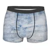 Underpants Solid Oil Painting Men Underwear Blue Grey Texture Background Boxer Briefs Shorts Panties Humor Breathable For Male