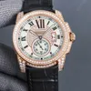 W7100037 Wristwatches Diamond Mens Watches Date Cal.1904 Automatic Mechanical Sports Watch Sapphire Crystal 316L Stainless Steel Super luminous Waterproof