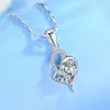 999 Sterling Silver Love Halsband Love Girl Clavicle Chain Crowd Heart Shaped Pendant Gift Jewelry for Girl Friend