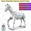 ElectricRc Animals Intelligent Programming RC Mechanical Horse Voice Dialoga Storia Musica accompagnare il gioco divertente interattivo Walking Electric Toy 230812