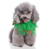 Colliers de chien collier halloween pour animaux de compagnie ruban écharpe couche de Noël de fête de fête de fête de costume fournit