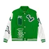 Mens Jackets Designer Baseball Varsity Jacket Letter Stitching Bordado Autumn e Winter Outwear Coats Novo mass