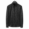 Luxurys Designers Dress Dress Shird Menswear Society Black holde Men Solid Color Business Casual Mens Long Sleeve M-3Xl＃068