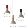 Pendant Lamps Nordic Cement Small Lights Industrial Retro Cafe Bar Creative Led Hanglamp Restaurant Home Decor Kitchen Hanging