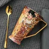 Kubki Klimt Adela Porcelian Coffee Cups Gustav Klimt Bone China Tea Cup Wedding Birthday Prezent