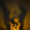Titulares de vela Halloween Tealight Holder Decoração Decoração de mesa com forma fantasma assustador decorativo