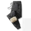 Men's Pants Lamb Fleece Casual Plus Thickened Cotton Sports Windproof Warm Leggings Outside Wear Straight 7Xl