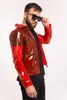 Men's Jackets Glossy Clear PVC Stand Collar Seethrough Long Sleeve Pocket Transparency Coats Perspective Jacket Party Clubwear 230812