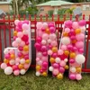 Outros suprimentos de festas de evento decorações de aniversário de balão letra letra de moldura Mosaic Número da caixa de enchimento Casamento de aniversário de chá de bebê 230812