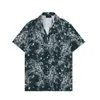 Chemises de créateur de luxe pour hommes Mode Géométrique Print Bowling Shirt Hawaii Floral Casual Shirts Men Slim Fit Short à manches