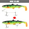 Baits Lures Spinpoler Pike Stinger Rig With 3-Jointed Soft Plastic Lures Swimbait Fishing Bait Swimming For Zander Pike Big Game Fish 230812