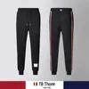 Tb Thonn – pantalon tricoté avec ruban arrière pour homme et femme, décontracté, en coton pur, nouveau sport, tendance, automne 2023