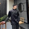 Vestes masculines Noymei chinois couche couche de boucle métalle